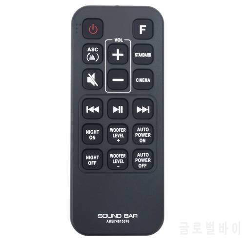 New AKB74815376 Replaced Remote Control Fit for LG Soundbar Speaker System SJ4 SJ3 2.1 Ch Sound Bar