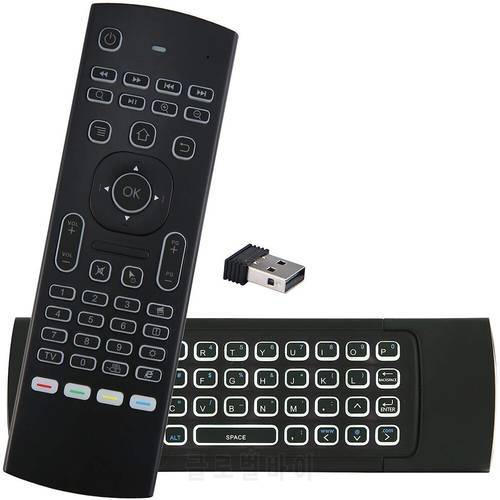 New MX3 Air Mouse Smart Voice Remote Control 2.4G RF Wireless Keyboard Backlit IR For X96Q KM9 A95X H96 MAX Android TV Box