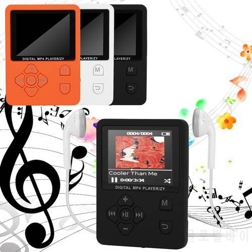 Portable MP3 MP4 Music Player Colorful Screen FM Radio Video Recorder Movie Cross Button MP4 Card Without External Sound
