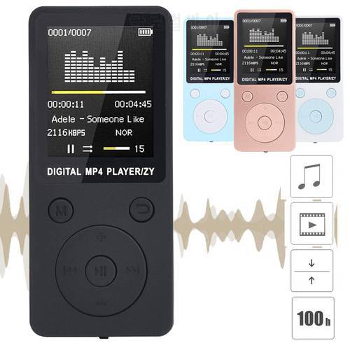 2018 Fashion Portable MP3/MP4 Lossless Sound Music Player FM Recorder USB Hi fi Music Player With sd card Music Player Мп3-плеер