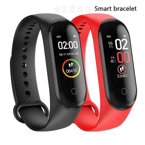 M4 Smart Band Wristband Blood Pressure/Heart Rate Monitor/Pedometer Sports Bracelet Health Fitness Bracelet Support Dropship