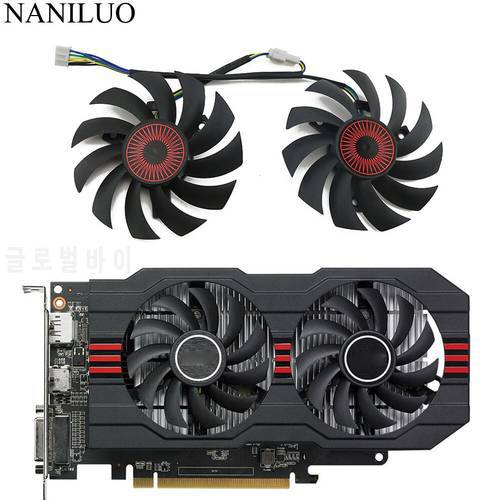 2pcs/lot 75mm FD7010H12S GTX 750Ti RX 560 Graphics Card Fan For ASUS GTX750Ti-OC-2GD5 Video Cards Cooling