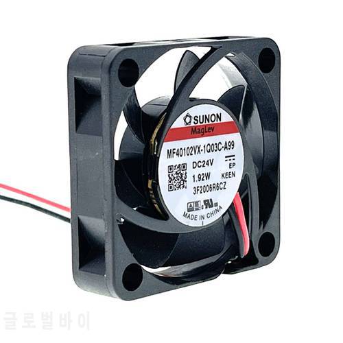 New 3D Printer 24V 40mm Fan MF40102VX-1Q03C-A99 for Sunon Magnetic Bearing 4010 Cooling for Extruder Hotend BLV Mgn Cube Ender