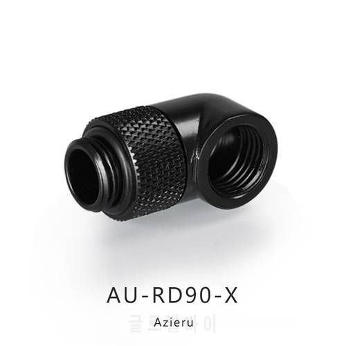 Azieru G1/4&39&39 90 Degree Rotary Fitting / Brass accessories of water cooling Adaptors AU-RD90-X