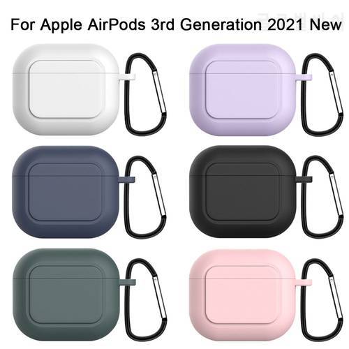 Colorful Soft Silicone Protective Cover For Apple AirPods 3rd Generation 2021 New Wireless Bluetooth Earphone Accessories Case