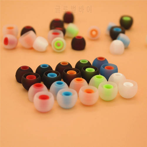 12 Pcs 3.8mm Universal In-ear Earphone Silicone Ear Tips Replacement Ear pads cushion Colorful Soft Rubber Headphone Accessories