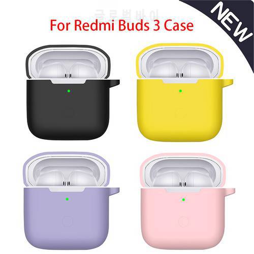 Silica Gel Protective Case For Redmi Buds 3 Earbuds Earphone Perfect Fit Protective Shell Cover For Redmi Buds 3 Accessories