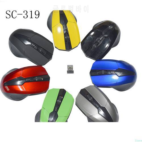 Portable SC-319 2.4Ghz Wireless Mouse Adjustable 1200DPI Optical Gaming Mouse Wireless Home Office Game Mice For Computer Laptop