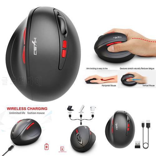 Hxsj T31 2.4g Wireless Ergonomic Design Optical Mouse For Laptops Game Player Desktop Pc Gamer Laptop Silent Keys
