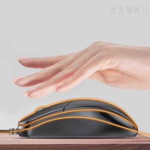 Winter 1600DPI Heating Mouse Wired USB Optical Mouse Computer Accessories for Desktop Notebook Computer Laptop PC