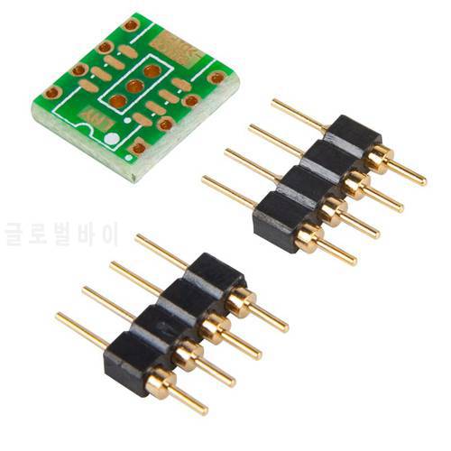 10pcs patch SOIC8 to in-line DIP-8 pin op amp conversion board to PCB sinking gold with gold-plated pins