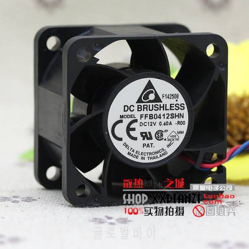 FFB0412SHN FFB0412SHN-F00 FFB0412SHN-R00 4cm 4028 0.6A Tach Speed FG Alarm RD Signal 3-Pin 3-Wire 3P Cooling Fan for Server