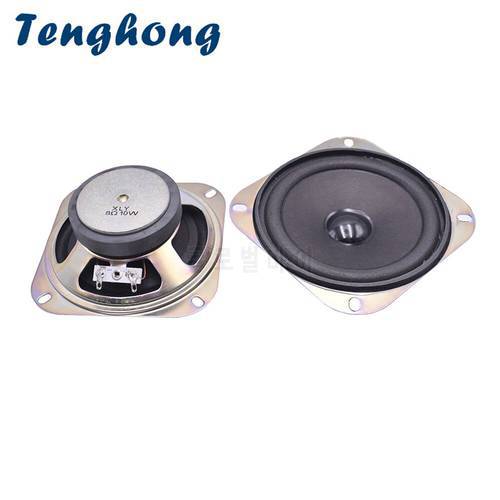 Tenghong 2pcs 4Ohm 8Ohm 10W Paper Bubble Side Loudspeakers 4 Inch Audio Speaker For Home Theater DIY Speakers