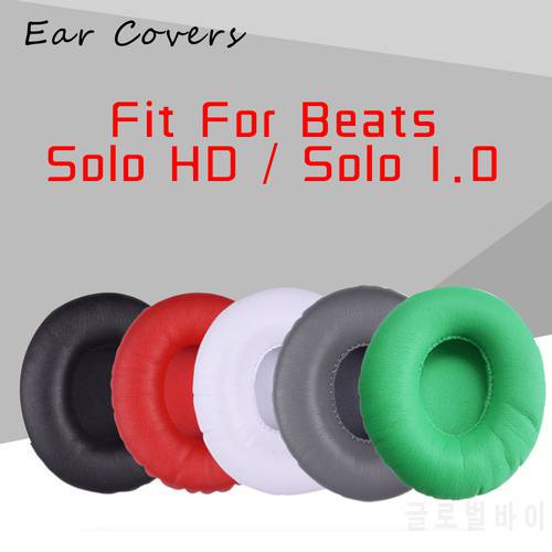 Earpads For Beats Solo HD / Solo1 Solo 1.0 Headphone Ear pads Replacement Headset Ear Pad PU Leather