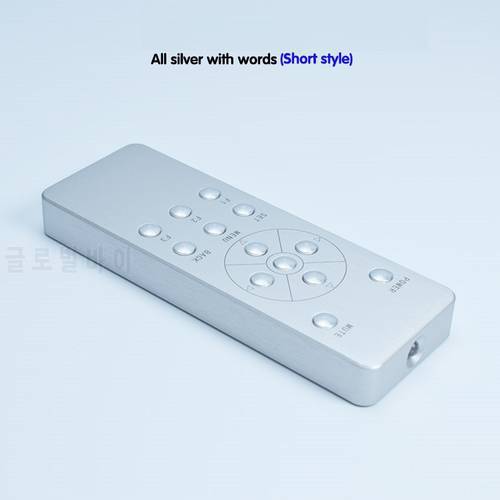 Short Style Aluminum Alloy Housing Infrared Learning Universal Remote Control For Audio TV DVD Decoder Power Amplifier