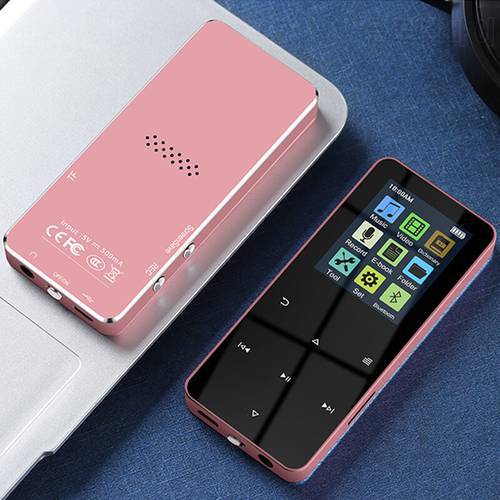 Sport Blue-tooth MP3 Player Mini With 1.8 Inch Color Touch Screen Support FM Recording E-Book Clock Comes With Wired Headset