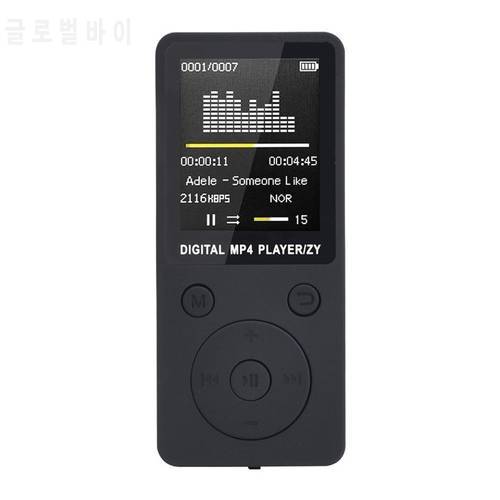 Fashion Portable MP3/MP4 Lossless Sound Music Player FM Recorder Support For 32G Memory Card USB Display HIFI Music Players