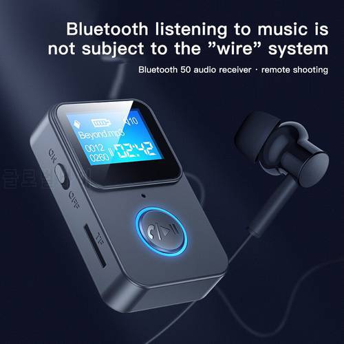 MP3 Player Lossless Sound Music Player Wireless Bluetooth-compatible 5.0 Audio Receiver Support TF Card/HD Call/Remote Camera