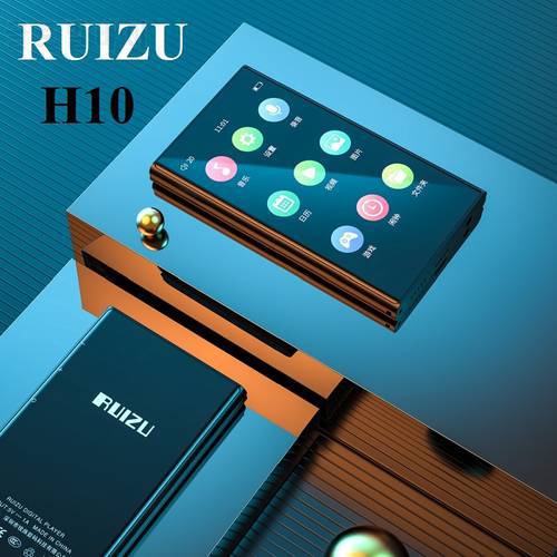 Original RUIZU H10 Metal MP3 Player BT 5.0 with 3.8inch Full Touch Screen Music Player Support FM Radio Recording E-Book Video