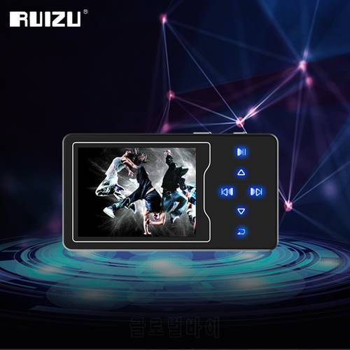 RUIZU MP3 Player 8GB Hifi Metal Portable Music Walkman Lossless Audio Player With Speaker FM Radio Ebook Recorder Video Playback