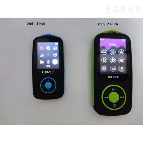 Original RUIZU X06/X06s Bluetooth Mini Sports MP3 Music Player 4GB/8GB 1.8