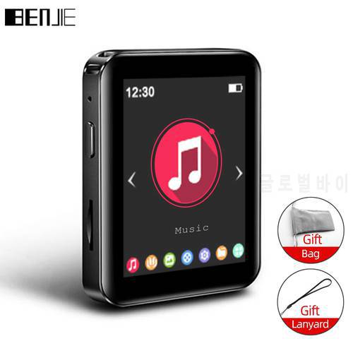 BENJIE X1 MP3 Player With Bluetooth Touch Screen Hifi Music Player Built-in Speaker Support TF Card FM Radio Video Recording