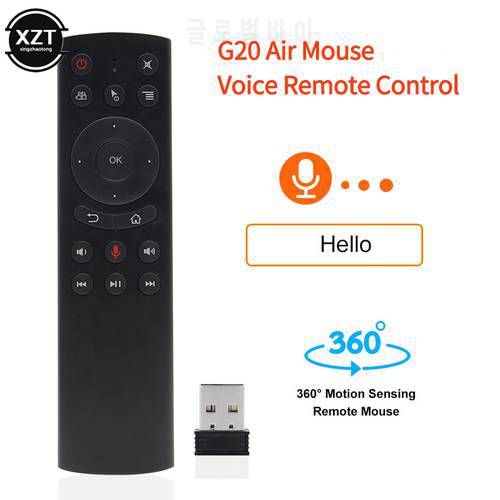 G20 Gyro Smart Voice Remote Control IR Learning 2.4G Wireless Fly Air Mouse for PC HTPC X96 Mini H96 MAX X99 Android TV Box