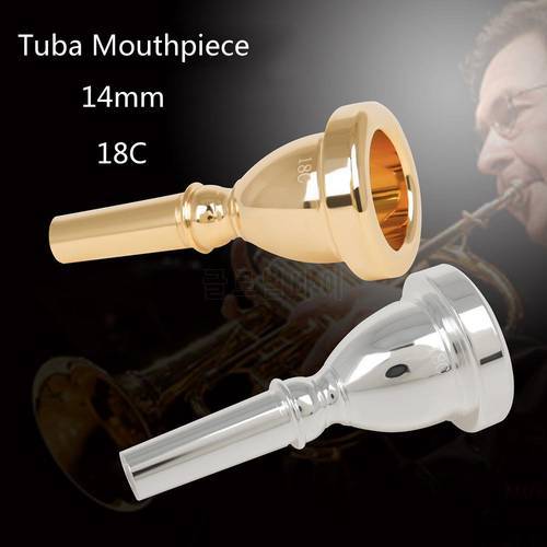 Durable 14mm Tuba Mouthpiece Professional Brass Instrument Accessories 18C Bass Horn Mouth Musical Instrument Parts Replacement