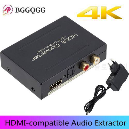 Audio Extractor Converter 5.1CH HDMI-compatible Audio Splitter 1080P Stereo Analog HDMI-compatible Optical SPDIF RCA L/R Adapter