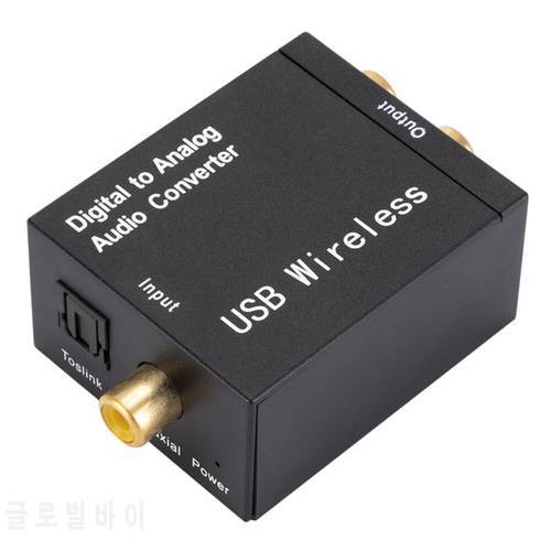 Bluetooth Digital to Analog Audio Optical Fiber Coaxial Signal to Analog DAC Spdif Stereo 3.5MM Jack 2*RCA Amplifier Decoder