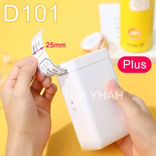 Niimbot D101 D11 Plus 15mm 25mm Portable Mini Inkless Thermal Label Printer Maker for Mobile Phone Home Office Use Pocket Size