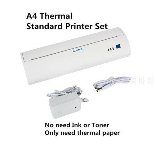 A4 Portable Inkless Printer Mini Document Thermal Printers Barcode Bluetooth IOS Android PC Support PDF File A4 Paper Impresoras