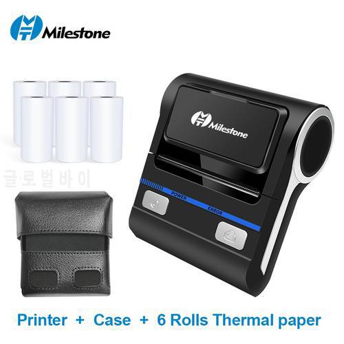 Milestone Impresora Termica Codigo De Barras Printer принтер Portable Portátil Mini Thermal Etiquetas Bluetooth Sublimatio Tag