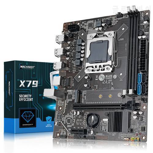 MACHINIST E5-V309 Motherboard LGA 1356 Support Xeon E5 Processo DDR3 ECC RAM Memory PCI-E NVME M.2 USB2.0 SATA3