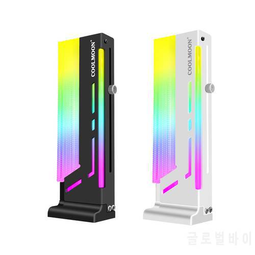 COOLMOON CM-GH2 Vertical GPU Support Colorful 5V A-RGB Bracket Computer Graphics Video Card Stand GPU Holder
