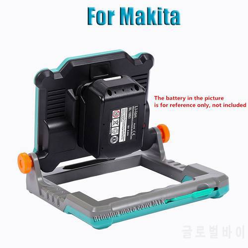 Power Tool 14.4V 18V Li-ion Battery BL1430 BL1830 Supply 60W LED working lamp For Makita outdoor light with EU Plug Adapter