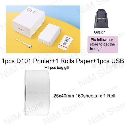 NiiMBOT D101 D11 D110 Plus Thermal Printer Printing Mini Paper Maker Commodity Price Tag Printer Jingchen Labeling Machine