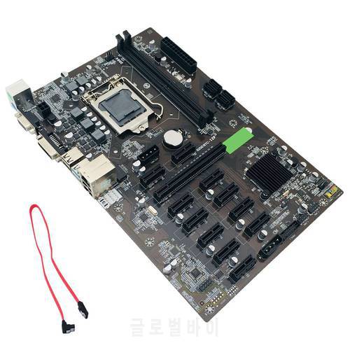 B250 BTC Mining Motherboard LGA 1151 DDR4 12XGraphics Card Slot SATA3.0 USB3.0 Low Power for BTC Miner Mining
