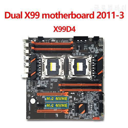 X99 Dual Motherboard LGA 2011-3 Xeon DDR4 Memory Qual Channel 8 Dual PCI Express SATA 3.0 USB3.0 NVME M.2 Support E5 Series CPU