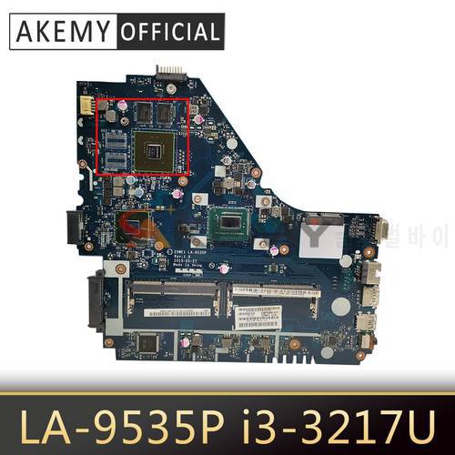 LA-9535P Motherboard for ACER E1-570G E1-570 Laptop Motherboard Mainboard CPU I3 I5 I7 3th Gen CPU VGPU