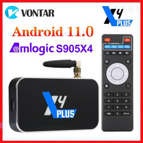 UGOOS X4 PRO Android 11.0 Smart TV Box X4 CUBE Amlogic S905X4 1000M Dual Wifi Set Top Box 4K Media Player TV Receiver X4 PLUS