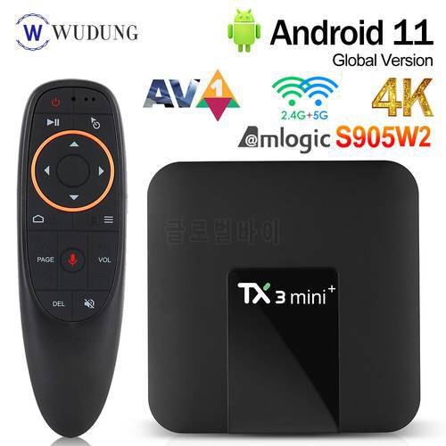 Tanix TX3 Mini Smart TV Box Android 11.0 Amlogic S905W2 2GB RAM 2.4G 5G Dual Wifi TX3 Mini+ 4K Youtube Media Player Set Top Box