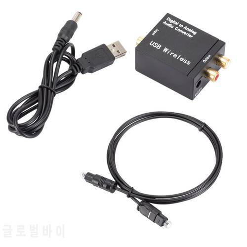 Bluetooth Digital to Analog Audio Optical Fiber Coaxial Signal to Analog DAC Spdif Stereo 3.5MM Jack 2*RCA Amplifier Decoder