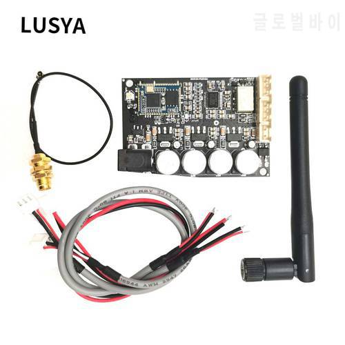 Lusya HiFi QCC3034 Bluetooth 5.0 adapter Receiver APTX HD PCM5102A DAC32bit 384kHz + Antenna Cable For HiFi Audio Amplifier