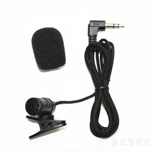 Portable External 3.5mm Jack Hands-Free Mini Wired Collar Clip Lapel Lavalier Microphone For computer Loundspeaker