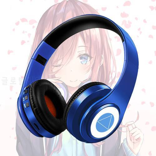 Sanjiu Anime Cosplay Headset with Miku Nakano Japanese Character Voice The Quintessential Quintuplets Wireless Headset Earphone