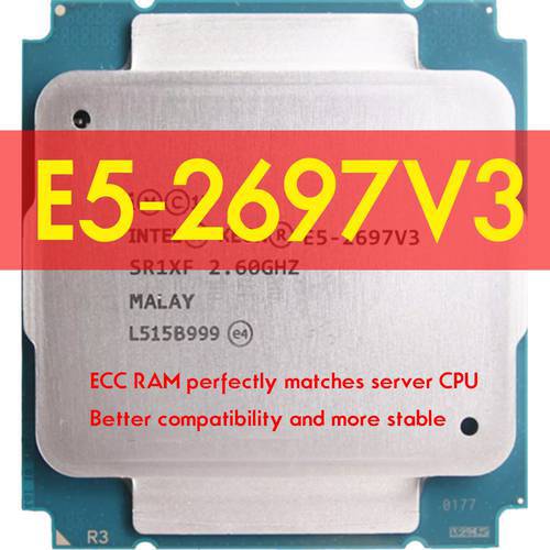 Intel Xeon E5 2697V3 E5 2697 V3 Processor 14-core 2.60GHZ LGA 2011-3 CPU HUANANZHI X99 F8 Motherboard For kit Intel xeon