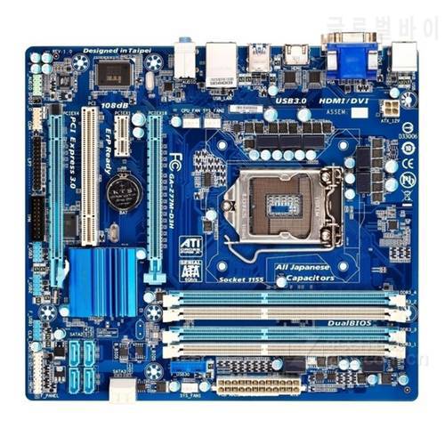 Used GA-Z77M-D3H Desktop Motherboard Z77 Socket LGA 1155 i3 i5 i7 DDR3 32G ATX UEFI BIOS Z77M-D3H Mainboard