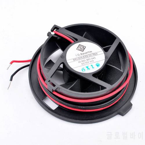 I.G.B BRUSHLESS DC 12V FAN ID-NO:651 043 Double ball bearing, diameter 65mm, cooling fan for car seat ventilation system