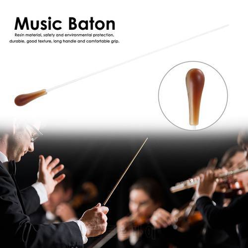 Music Baton Music Professional Orchestra Baton Fiberglass + Resin Conductor Concert Conducting Stick With Handle
